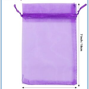 Purple Mesh Organza Gift Bag 5x7 
20 PCS